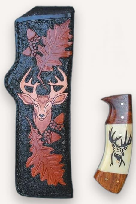 Custom Damascus Outdoor Utility Knife