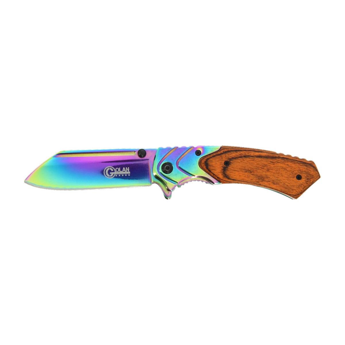 Golan Rainbow-Blade Tanto Folding Knife
